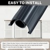 NATGAI 16FT Garage Door Seal Bottom Rubber, EPDM Weatherproof Strip,