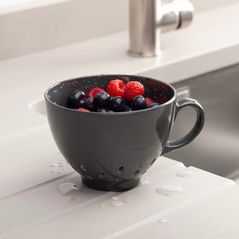 Zeal G300K Colander, Melamine, Provence Blue