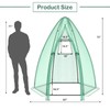 Giantex Portable Walk-in Greenhouse - 5.5x5.5x6 FT PE Cover, Roll-up
