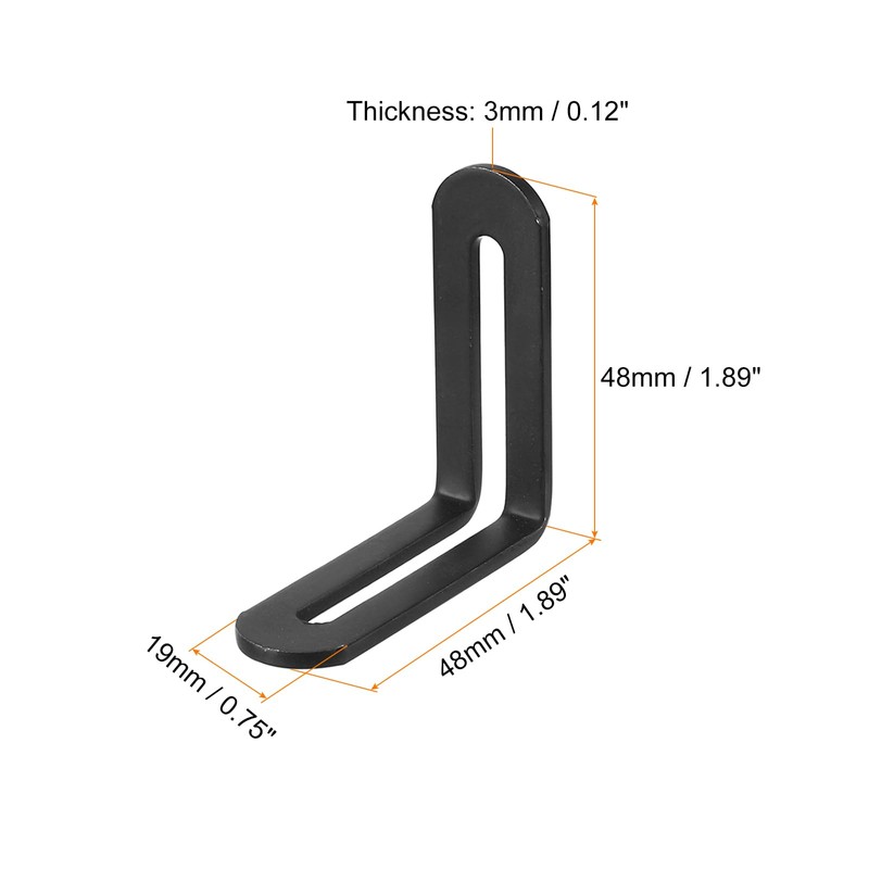 sourcing map Adjustable Corner Code, 4Pcs 48x48mm - Stainless Steel