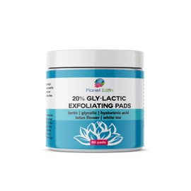 20% Glycolic & Lactic Acid Skin Peel Exfoliating Pads - 60 PADS Chemical Free -Hyaluronic Acid| Niacinamide | Retinol | Sun Damage, Dark Sun/Spots,Uneven Skintone, Enlarged Pores,Wrinkles/Fine Lines