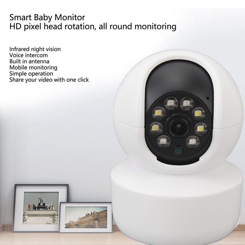 Smart Baby Monitor 1080HP WiFi Wireless 360 Degree Panoramic Camera
