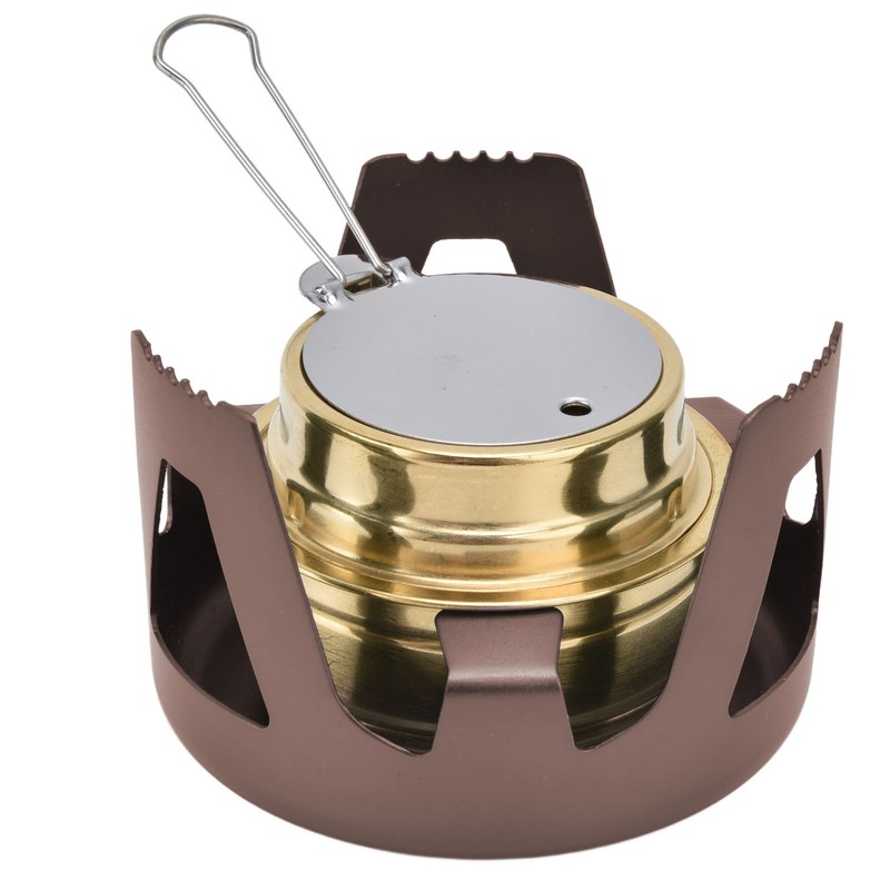 Camping Stove Windproof Vaporizable Portable Liquid Spirit Stove with Stand