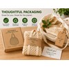 5-Pack Beige Cotton Reusable Mesh Shopping Bag 20cm