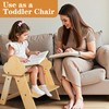 TinyHaven Wooden Toddler Step Stool, 2-Step Foldable Stool for Kids