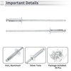 RATCHROLL 50 Pcs Dome Head Large Flange Blind Rivets 2.4mm