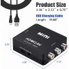 Lostrain Adaptador Convertidor Hdmi A Rca Vga 1080p De Audio