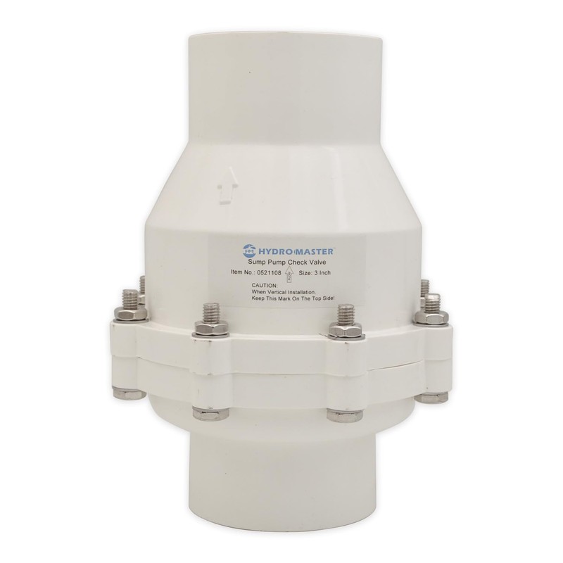Hydro Master Plastic Sump Pump Check Valve With No Hub