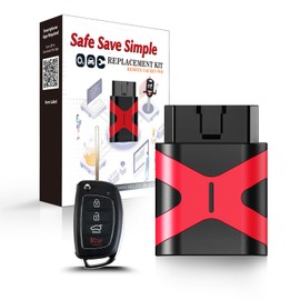 Programmable Keyfob, Replacement Car Keys and Fob DIY Programmer Kit for 2013-2016 Hyundai Santa FE Flip Remote TQ8-RKE-3F04