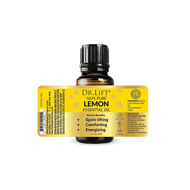 DR. LIFT Lemon Essential Oil, 1 oz - Made in