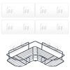 COMNICO 4 Pack Shower Caddy Adhesive Hooks Replacement, Strong Self-Adhesive