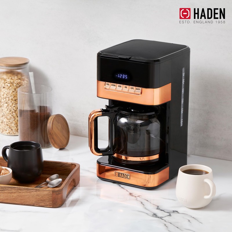 HADEN Quintessential 12 Cup Brew Coffee Maker, 120 Min Keep