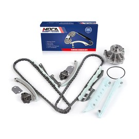 MOCA Timing Chain kit & Water Pump W/Hub Height 2.57" fit 2001-2004 for Ford Crown Victoria 4.6L & 01-04 for Ford Mustang 4.6L & 01-04 for Lincoln Town Car 4.6L & 01-04 for Mercury Grand Marquis 4.6L