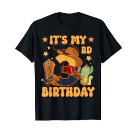 It's My 3rd Birthday Cowboy Rodeo Horse 3 Year Old Bday Boy T-Shirt