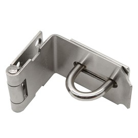 Heavy Padlock Hasp Duty,Door Hasp Latch 90 Degree, Stainless Steel Safety Angle Locking Latch for Push/Sliding/Barn Door