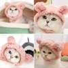 JOICEE Cute Cat Costume Warm Bear Hat for Cat Adjustable