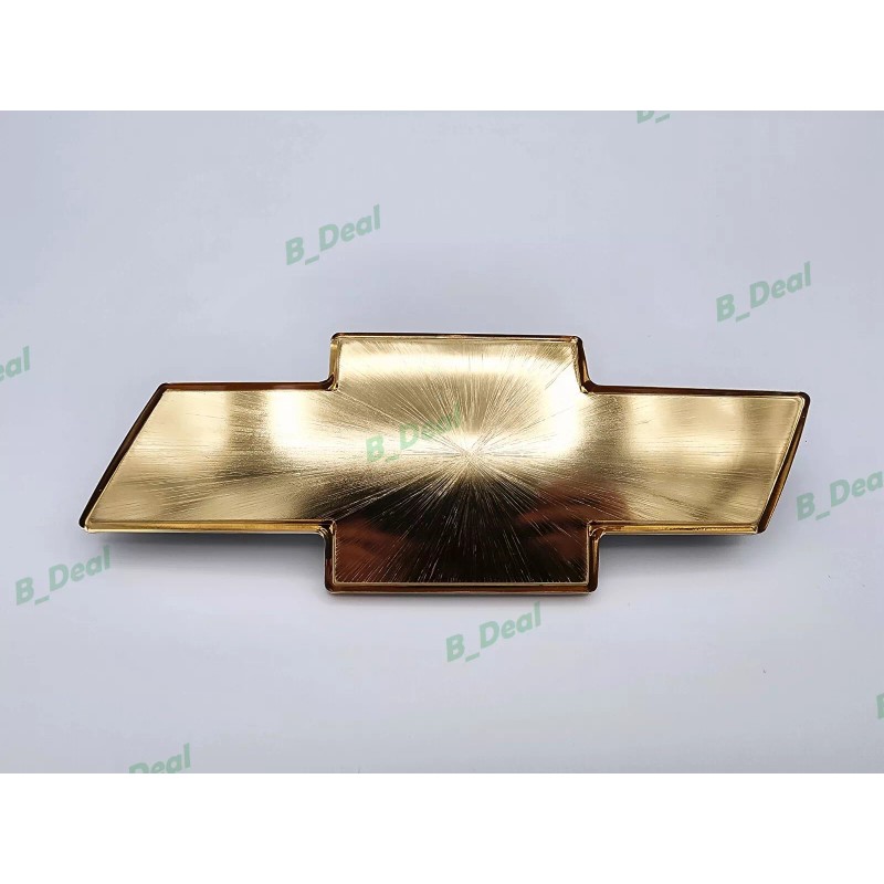 Auto Gold Brushed Front Grill Bowtie Emblem 1999-02 Silverado 2000-06