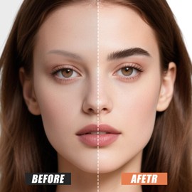 Eyebrow Pen - Eyebrow Pencil, Brow Pencil 2-in-1 Dual-Ended Microblading Eyebrow Pen with Micro-Fork-Tip and Precise Brush-Tip Create Natural Hair-Like Brows, Last All-Day (Brown)