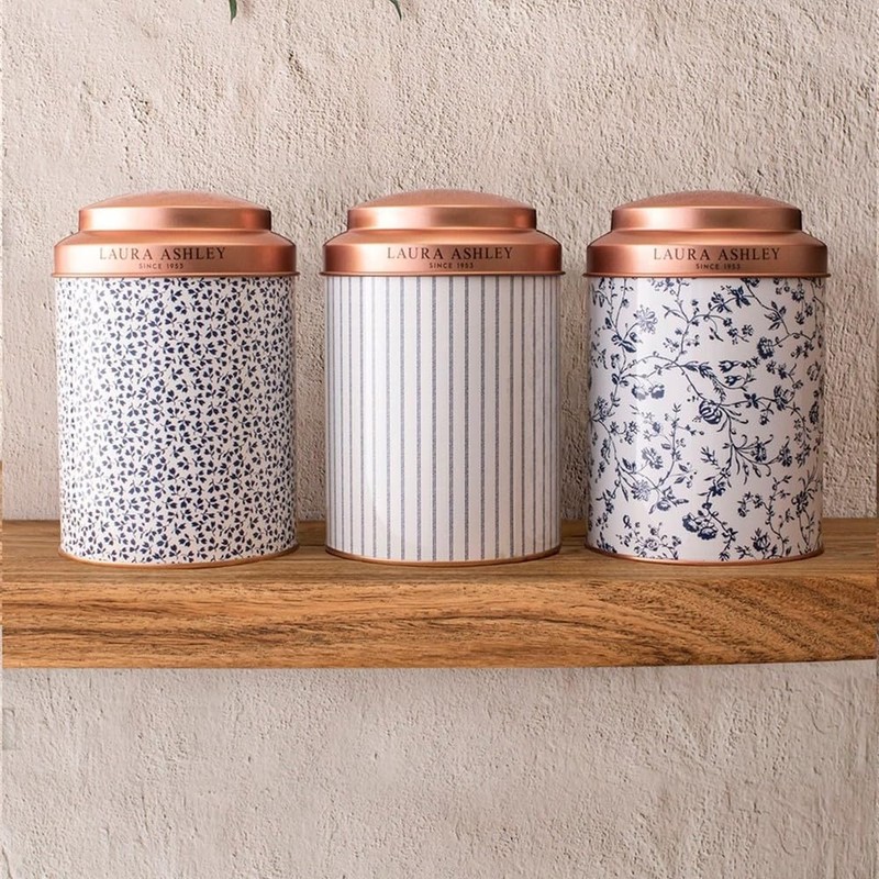 Laura Ashley Candy Stripe Tin 12 x 18 cm
