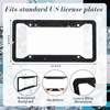 Timtin 2 Pcs Bling License Plate Frame Sparkly Rhinestone Diamond