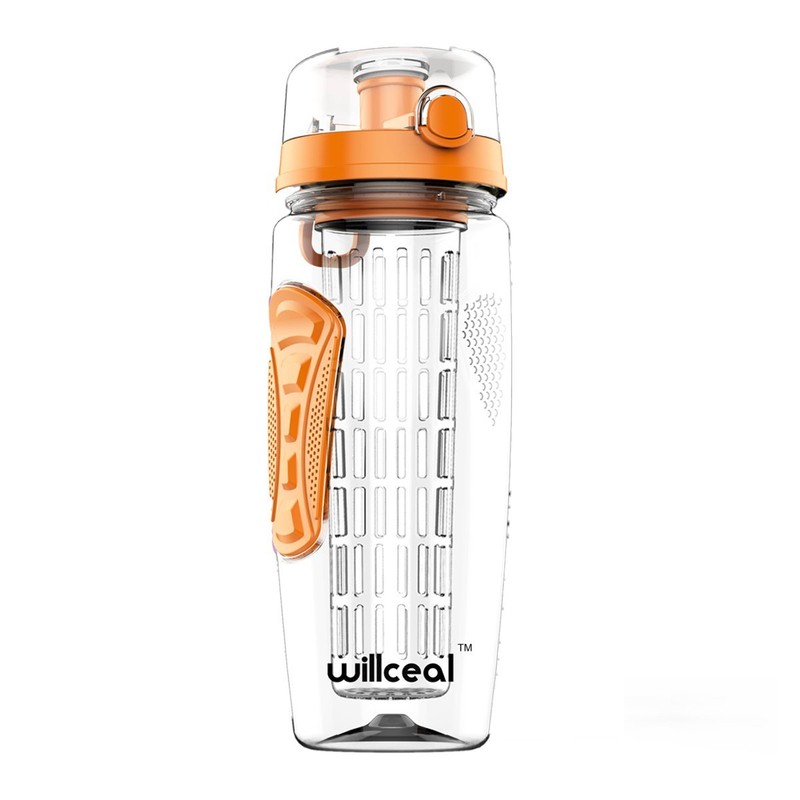 willceal Fruit Infuser Water Bottle 32oz Durable, Large - BPA