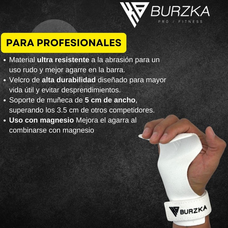 Burzka Callera Artic Grip Pro Sin Hoyos Crossfit Gym Pesas