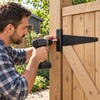 4-Inch T-Hinges for Shed Doors & Gates – Heavy-Duty Black