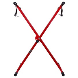 Kadence Heavy-Duty Piano Keyboard Stand - NK13-3kg Dual Braced - Locking Straps - Red