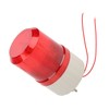220V Red LED Warning Lights Acousto optic Alarm System Rotating