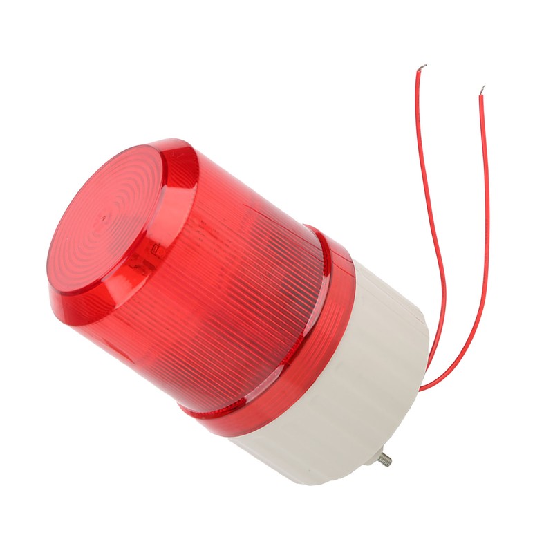 220V Red LED Warning Lights Acousto optic Alarm System Rotating