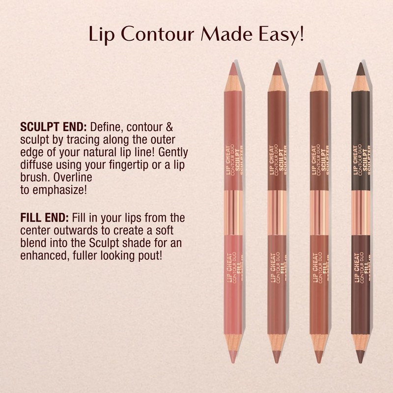 Charlotte Tilbury Lip Cheat Contour Duo - Dual-Sided Lip Liner