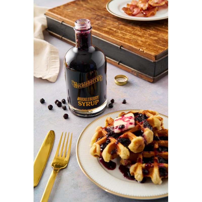 Huckleberry Syrup - Premium Breakfast made with real wild huckleberries