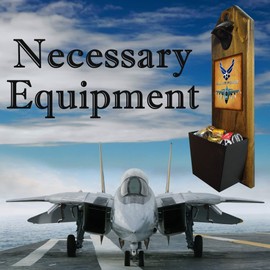 Air Force Wall Mounted Bottle Opener and Cap Catcher - Handcrafted by a Vet - Made of 100% Solid Pine 3/4" Thick and Over 15: Tall - Excellent Unique Gift Item That will be Used!