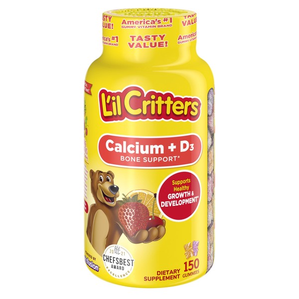 L'il Critters Calcium & Vit D3 Bears 150ct