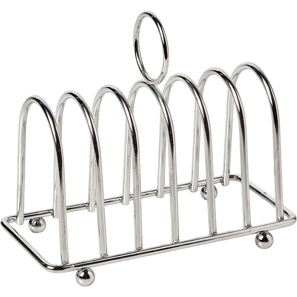 Nobel Chrome Toast Bread Rack, 6 Bread Slices Slot, Toast