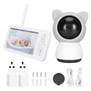 5in Baby Camera Monitor 1080P 2 Way Intercom APP Control