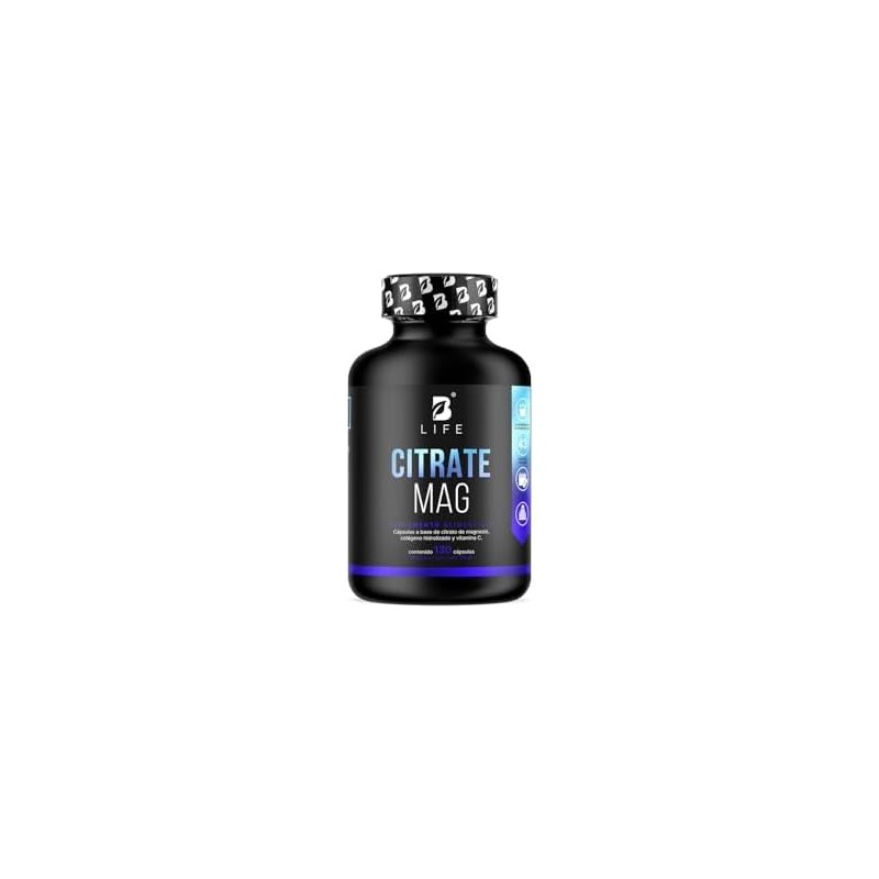 B Life Citrato de Magnesio Potenciado con Vitamina C 130