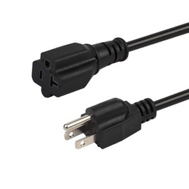 Cable adaptador de enchufe de 15 A a 20 Amp de 1,8 m con certificación UL 14AWG NEMA 5-15P a 5-15/20R (peine 20 Amp T Blade) 15 Amp enchufe doméstico a 20 Amp T-Blade AC cable de alimentación