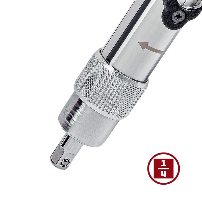 Powerbuilt 1/4 inch Drive Ratcheting T-Handle Torque Wrench, 20-100 in.