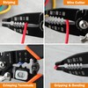LEONTOOL 6-in-1 Multi Purpose Wire Stripping Tool Wire Cutter Wire