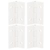 sourcing map 4Pcs Acrylic Hinges, 1.8 x 1.34 Inch Mini