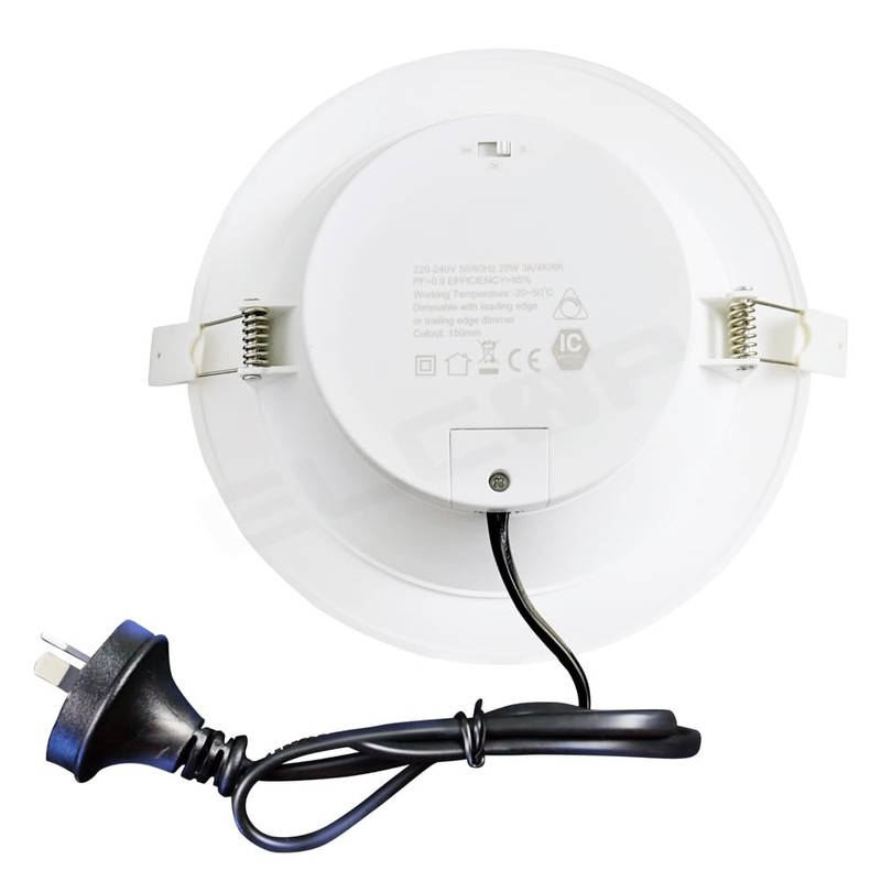 20W White Dimmable Tri Color SMD LED Downlight Kit |