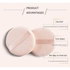 6 Pcs Powder Puffs Set - 6cm/2.36 inch Puffs Makeup