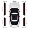 Car Door Sill Protector for RAM 3500, 4Pcs Reflective Carbon