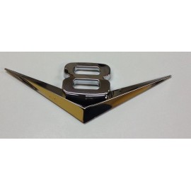 YSA 3D V8 LOGO CHROME BADGE ABS EMBLEM CAR AUTO 4X4  E-1502PS