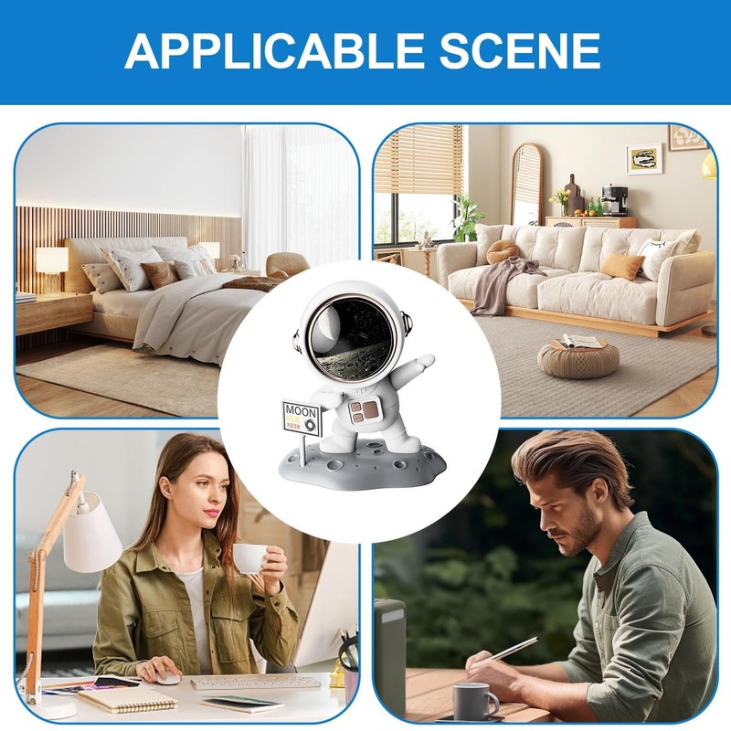Desktop Speakers, Astronaut Small Speaker, 32.8 Ft Range, Stylish Wireless