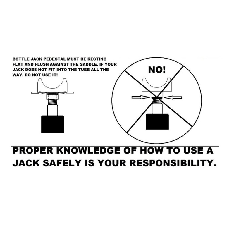 BOROCO Jack Axle Adapter, Black Universal Car Axle Lifting Saddle