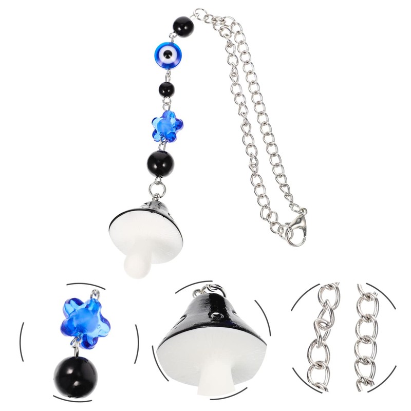 Mikinona Cute Mushroom Wall Decor Car Hanging Accessories 2pcs Hanging