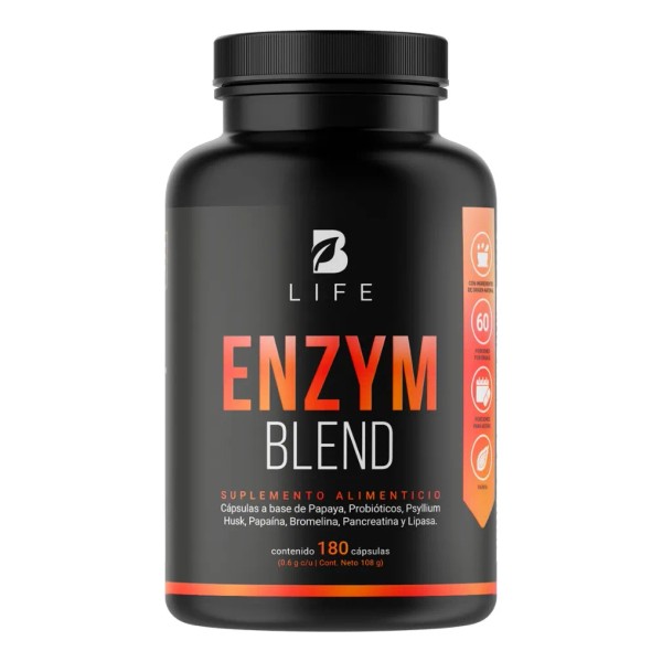 Enzimas Digestivas 180 Cáps 20 Billones Probioticos B Life
