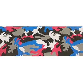 Way2Buy Vinyl Matte Blue Pink White Gray Black Camouflage Vinyl Car Wrap Sheet Auto Sticker Film with Free Tool Kit (60"X60" / (5FT x 5FT))